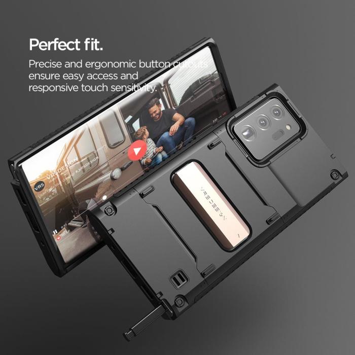 UTGATT1 - VRS DESIGN | Damda QuickStand Skal Galaxy Note 20 Ultra - Svart Bronze