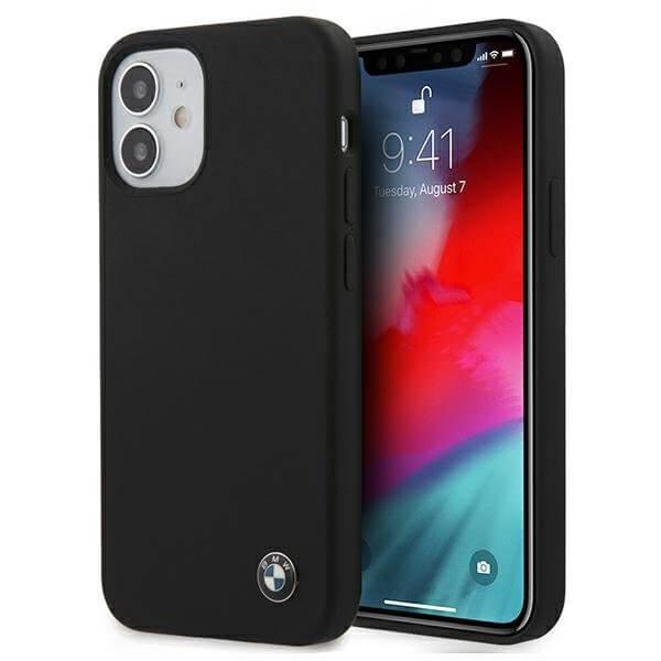 BMW Case Silikon Signature iPhone 12 mini 5.4"""" skal Svart | 2353 | AlltMobil