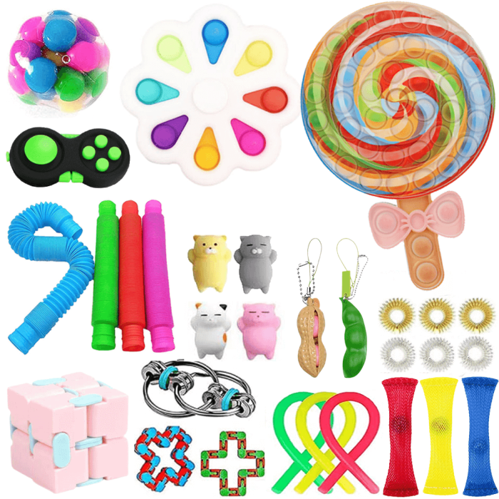 Adventskalender - Adventskalender 2023 - 30 Pack Fidget Pop it Toys för Vuxna & Barn (N)