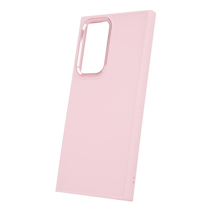 OEM - Skal med Satinöverlägg för Samsung Galaxy S22 Ultra rosa