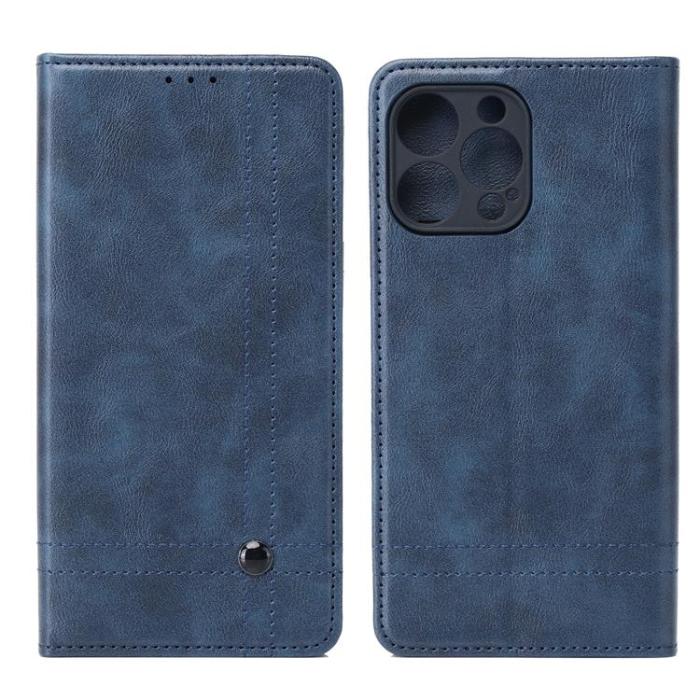 OEM - Galaxy A55 5G Plånboksfodral Smart Seam - Marinblå