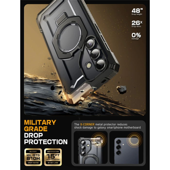 SupCase - SupCase Galaxy S25 FE Mobilskal Magsafe UB Grip - Svart