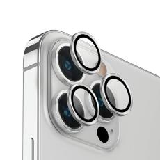 UNIQ - UNIQ iPhone 14 Pro/14 Pro Max Kameralinsskydd H&auml;rdat Glas Silver