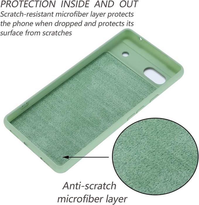 A-One Brand - Google Pixel 6a Skal Liquid Silicone - Grön