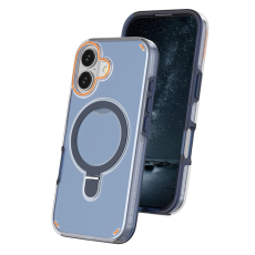A-One Brand - iPhone 17 Mobiskal MagSafe Med Kickstand TPU + PC - Blå