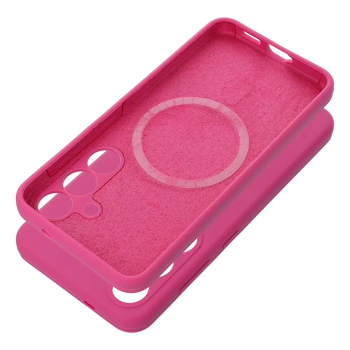 A-One Brand - Galaxy S25 Edge Mobilskal Magsafe Silikon 2mm - Rosa