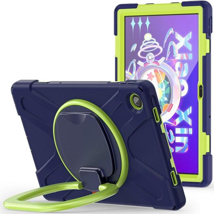 UTGATT1 - Lenovo Tab M10 Plus 10.6 3rd Gen Skal X-Armor - Navy/Lime