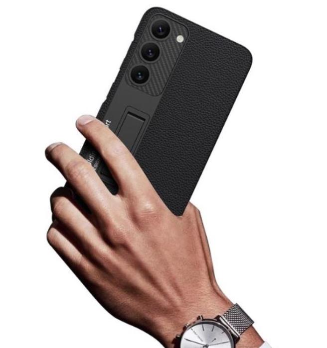 GKK - GKK Galaxy S23 Plus Mobilskal Kickstand PU-Läder - Grön