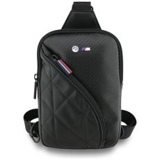 BMW - BMW Tablet Väska 10" Crossbody Carbon Pockets & Metal Logo BMCPBPCASEPOK - Svart