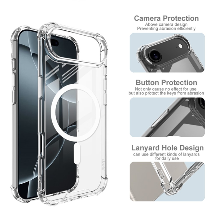 Imak - IMAK iPhone 17 Air Mobilskal MagSafe Shockproof - Clear