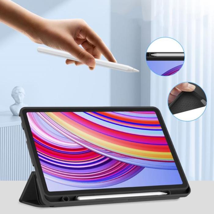 Tech-Protect - Tech-Protect Xiaomi Redmi Pad Pro Fodral med pennfack - Svart