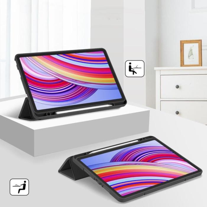Tech-Protect - Tech-Protect Xiaomi Redmi Pad Pro Fodral med pennfack - Svart