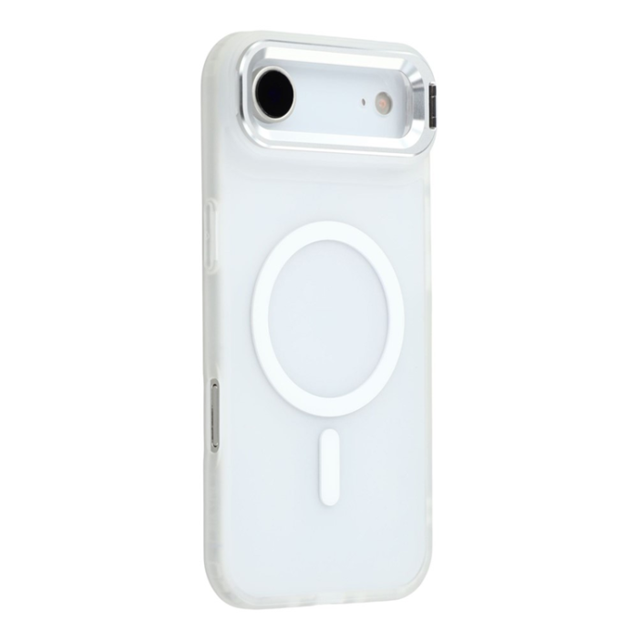 A-One Brand - iPhone Air Mobilskal MagSafe Lins Kickstand - Transparent Vit