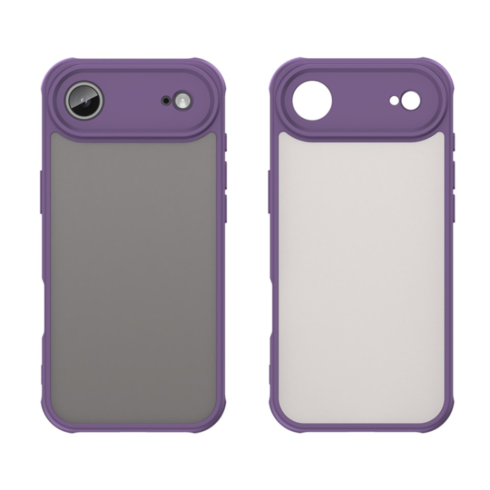 A-One Brand - iPhone Air Mobilskal Frostade krockkuddar Drop Proof - Lila