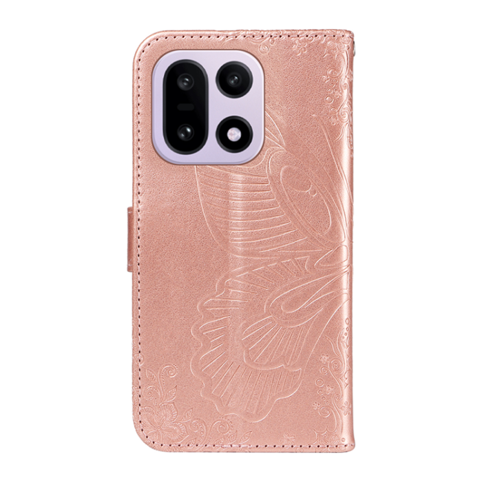 A-One Brand - OnePlus 15 Plånboksfodral Butterfly Pattern Konstläder