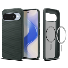 Spigen - Spigen Google Pixel 10/10 Pro Mobilskal Magsafe Liquid Air - Abyss Grön