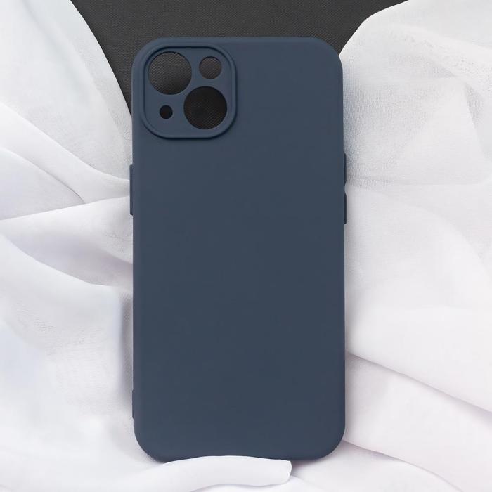 OEM - Silikonfodral Mörkblå iPhone 12/12 Pro - Skyddande Mobilskal