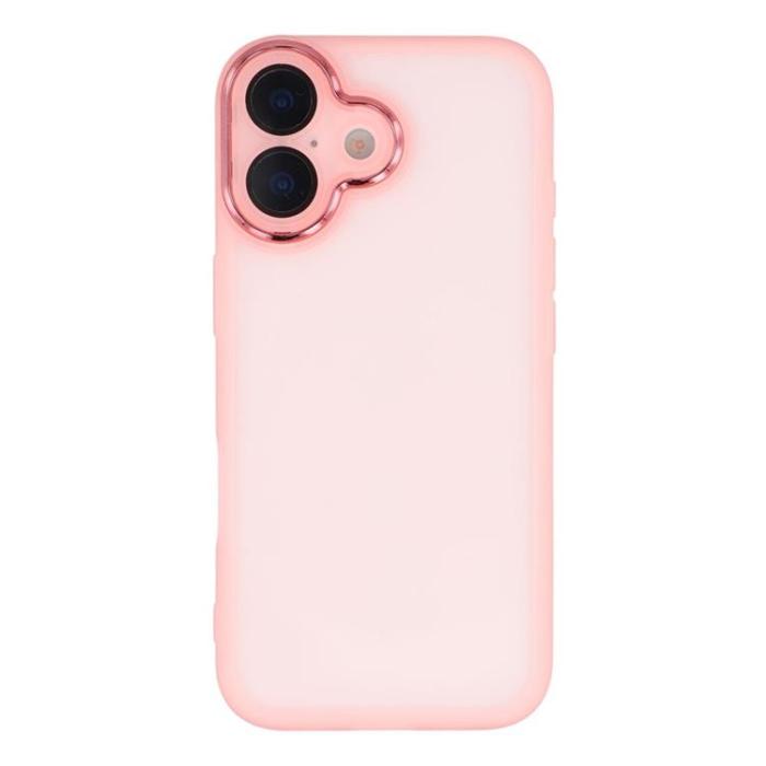 A-One Brand - iPhone 17 Mobilskal Electroplated Kameraram - Transparent Rosa