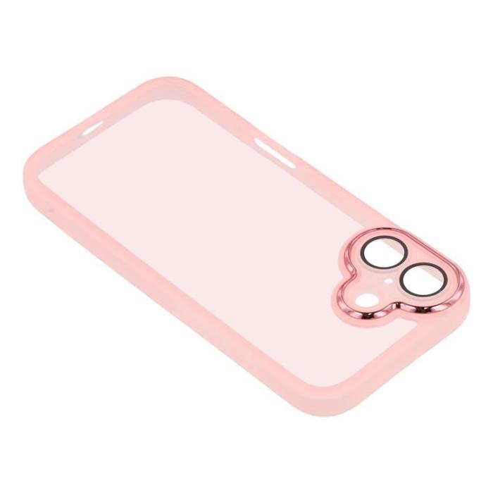 A-One Brand - iPhone 17 Mobilskal Electroplated Kameraram - Transparent Rosa