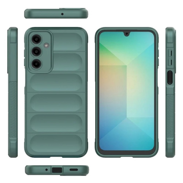 WANLONFENG - WANLONFENG Galaxy A26 Mobilskal med Härdat Glas HD - Grön