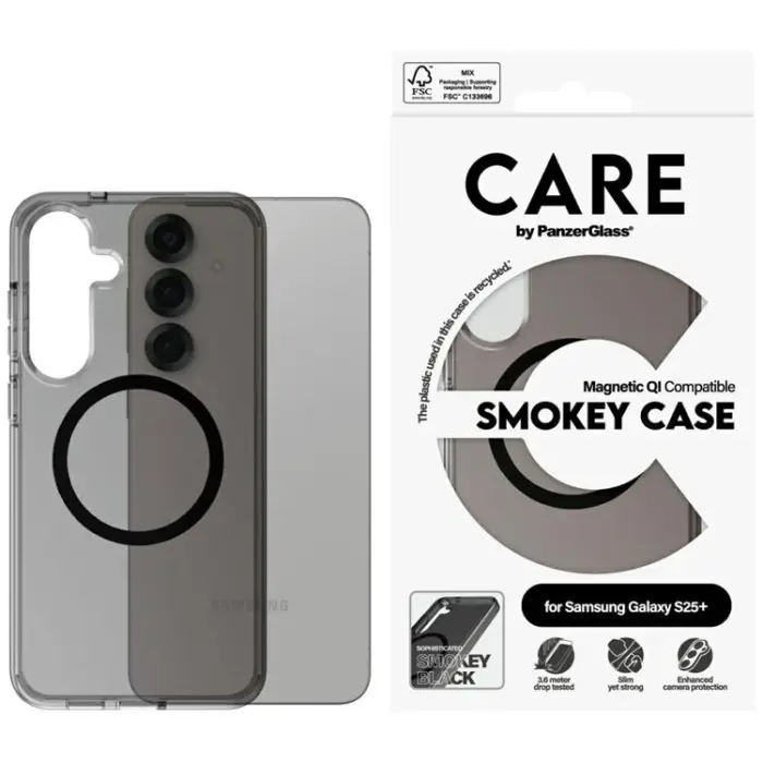 PanzerGlass - CARE By PanzerGlass Galaxy S25 Plus Mobilskal MagSafe QI Urban Combat - Smoky