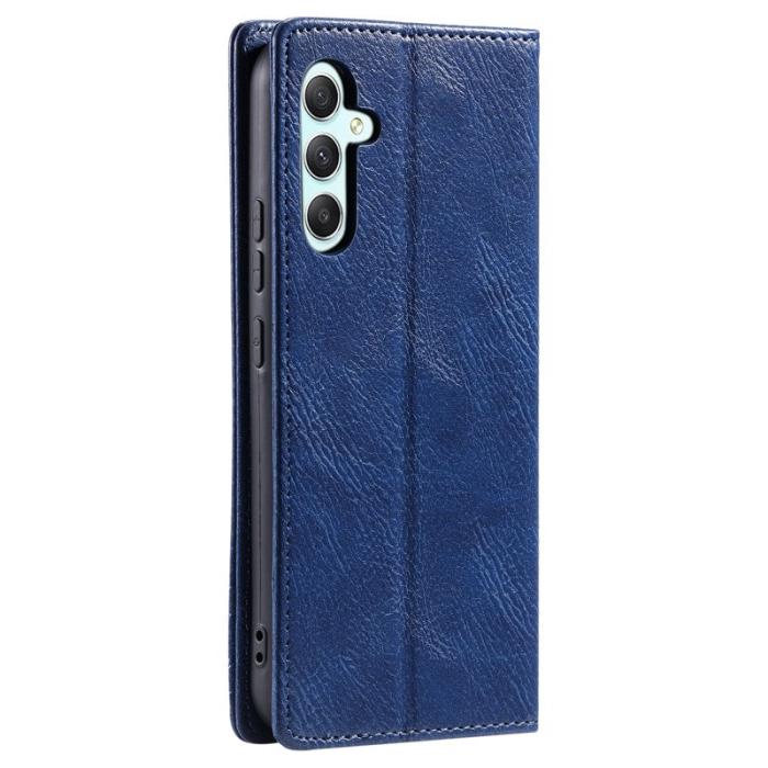 OEM - TTUDRCH Samsung Galaxy S26 Plus Plånboksfodral Konstläder RFID Skydd - Blå