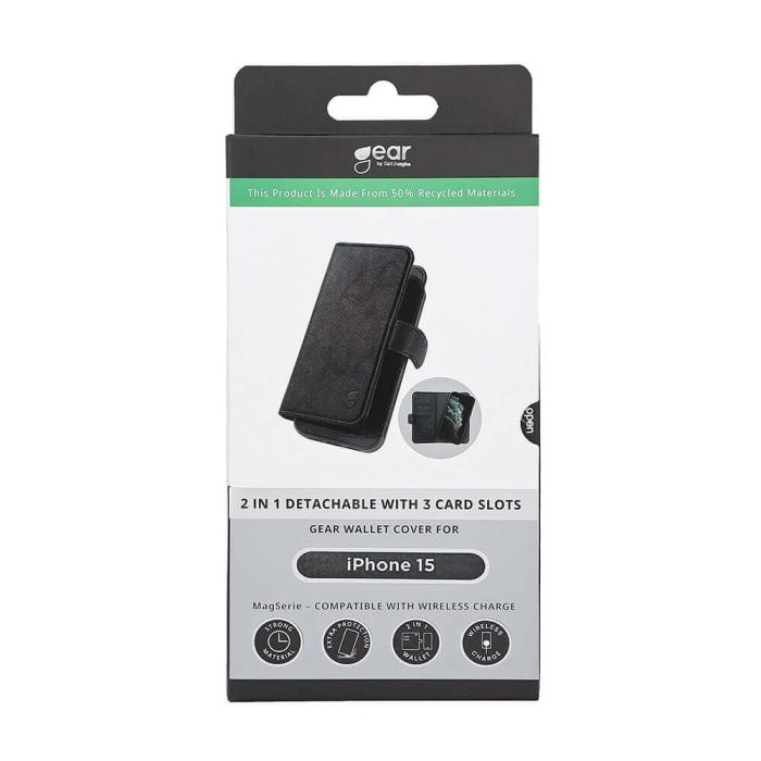 Gear by Carl Douglas - Gear Plånboksfodral med 7 kortfack iPhone 7/8/SE 2020 - Svart