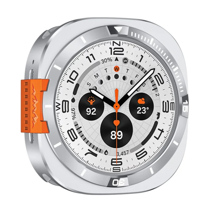 A-One Brand - Metallskal För Galaxy Watch Ultra 47mm (2025) - Silver/Vit