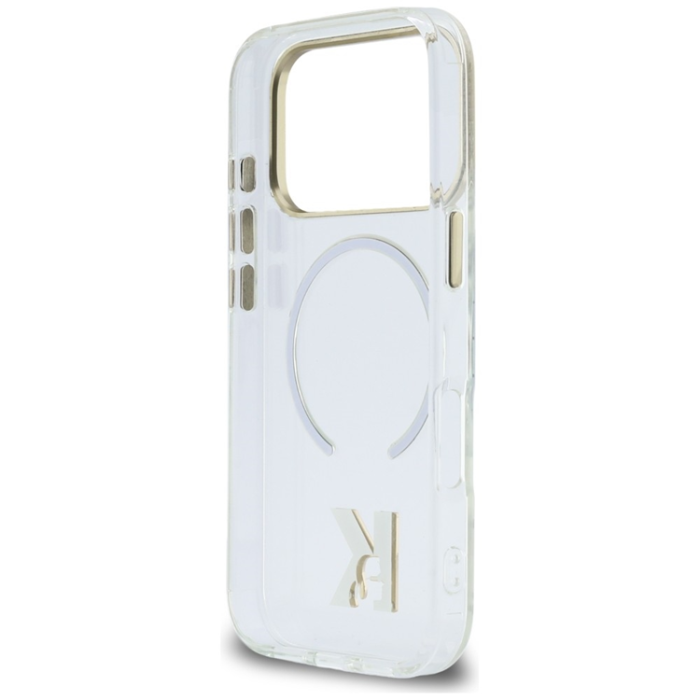 KARL LAGERFELD - Karl Lagerfeld iPhone 17 Pro Max Mobilskal Magsafe IML K Head Logo - Clear
