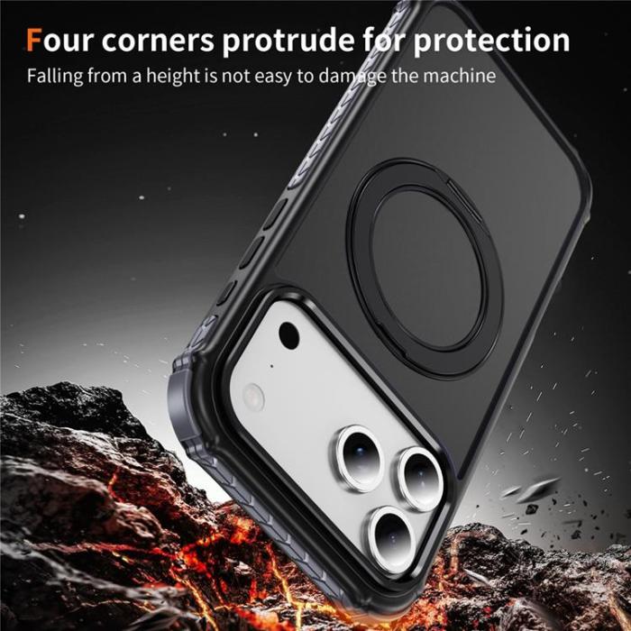 A-One Brand - iPhone 17 Pro Mobilskal MagSafe Skin Touch - Svart