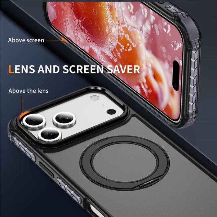 A-One Brand - iPhone 17 Pro Mobilskal MagSafe Skin Touch - Svart