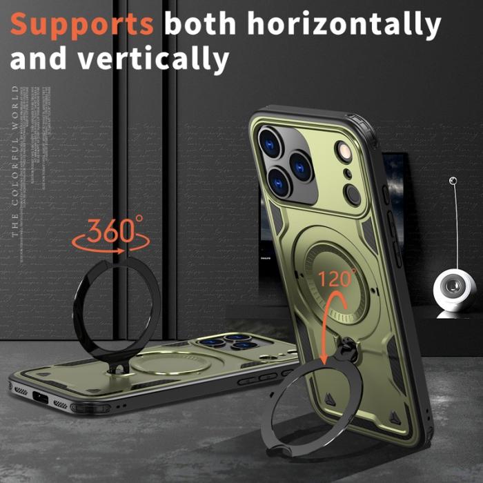 N/A - Mobilskal till iPhone 17 Pro Plast Militärt Skydd - Olivgrön