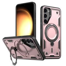 N/A - Mobilskal till Samsung Galaxy S23+ Milit&auml;rskydd Plast Kickstand - Ros&eacute;guld