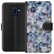 Gustaf - Pl&aring;nboksfodral till Samsung Galaxy A6 (2018) med Cyklon