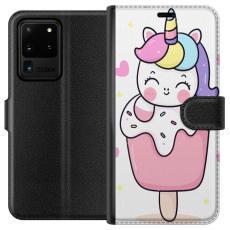 iSecrets - Pl&aring;nboksfodral till Samsung Galaxy S20 Ultra med Glad enh&ouml;rning