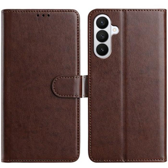 OEM - Samsung Galaxy A57 Plånboksfodral Konstläder Ställ - Kaffe