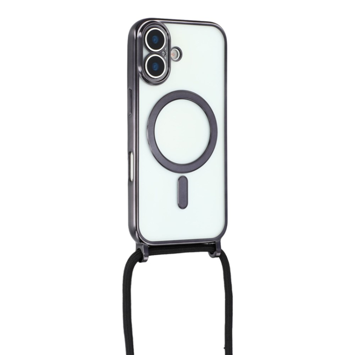 A-One Brand - iPhone 17 Mobilskal MagSafe Electroplating Edge TPU - Svart
