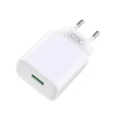 XO - XO Väggladdare 18W USB CE02D QC 3.0 - Vit