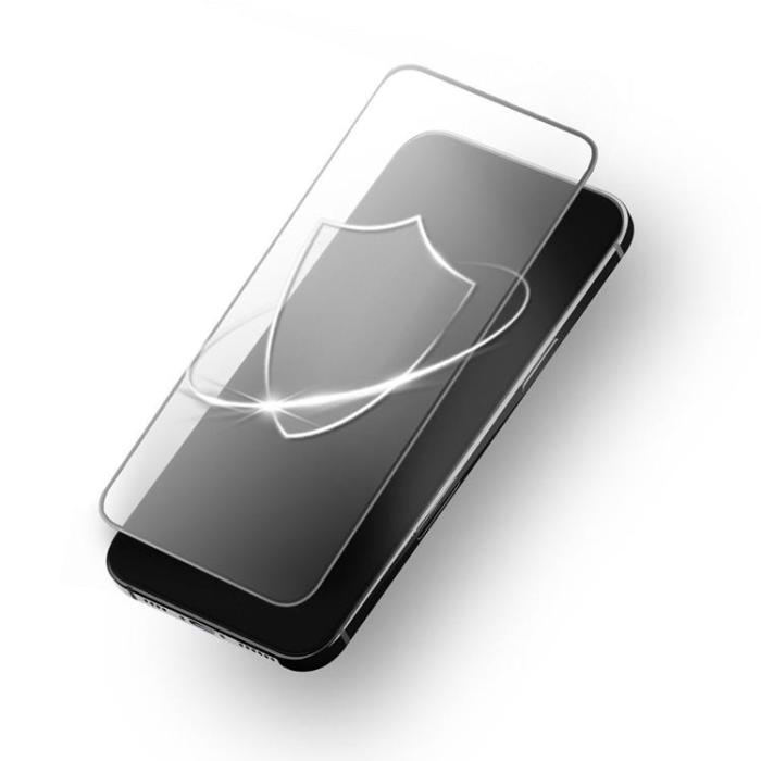 Forcell - Forcell iPhone 14 Pro Härdat Glas Skärmskydd Ultra Clear - Svart