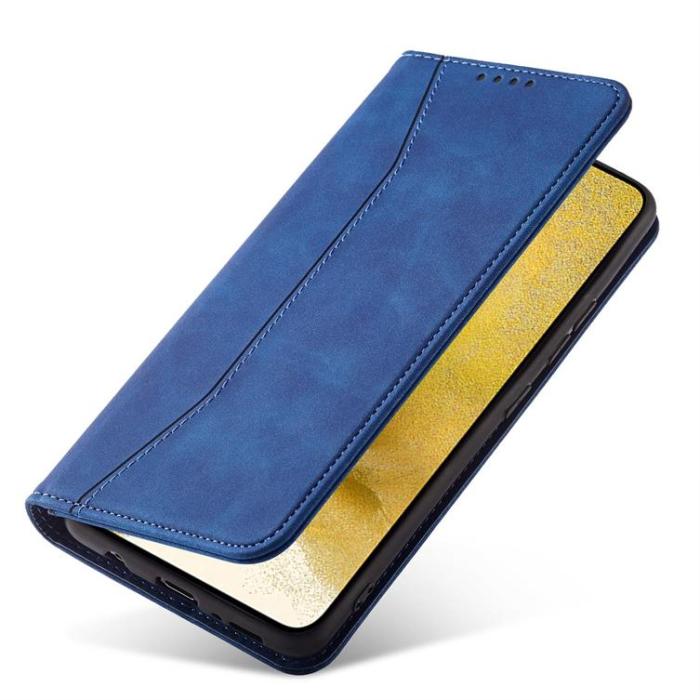 OEM - Galaxy S22 Plus Plånboksfodral Magnet Fancy - Blå