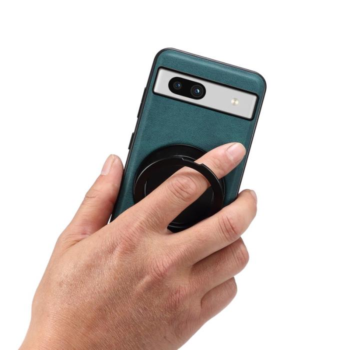 DENIOR - DENIOR Google Pixel 7a Magnetiskt Fodral Konstläder - Blå