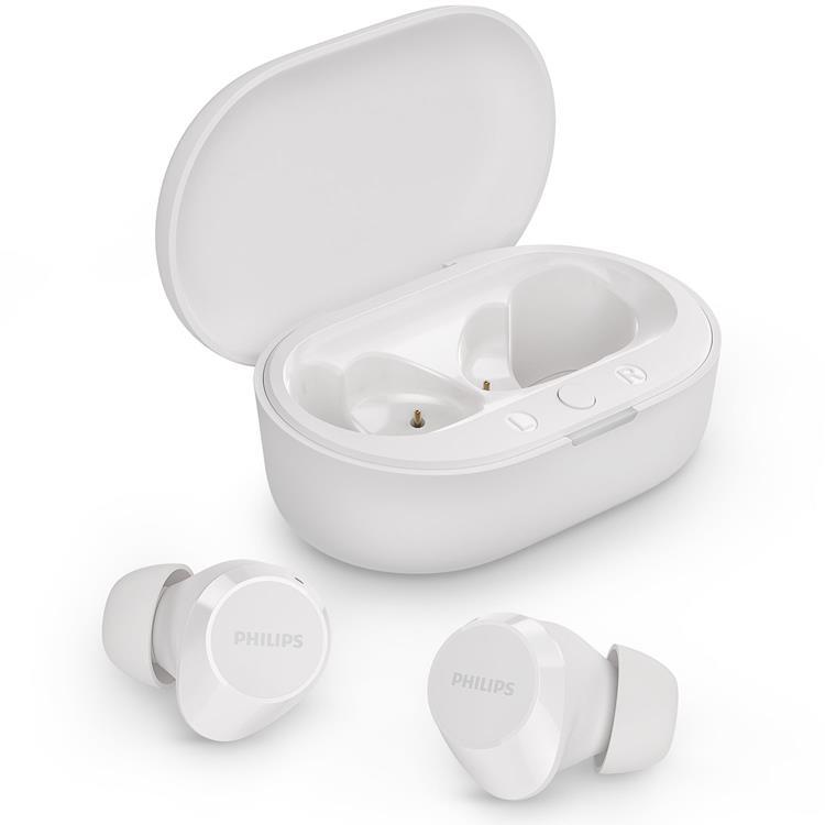 PHILIPS True Wireless Hörlurar 6+18 tim Speltid - Vit | 505771 | AlltMobil