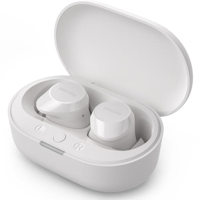 Philips - PHILIPS True Wireless Hörlurar 6+18 tim Speltid - Vit
