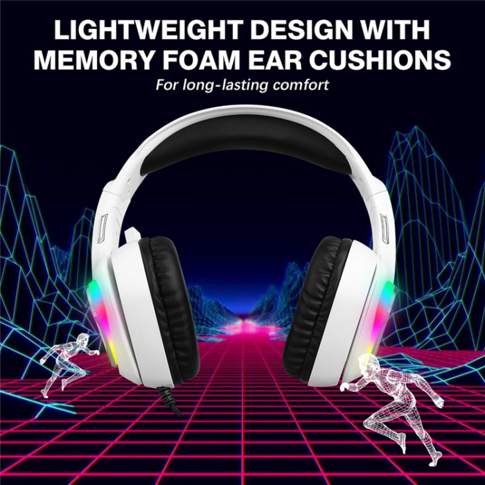 KOTION EACH - KOTION EACH Over-Ear Gaming Trådbundna Hörlurar med Mikrofon LED-ljus G4100