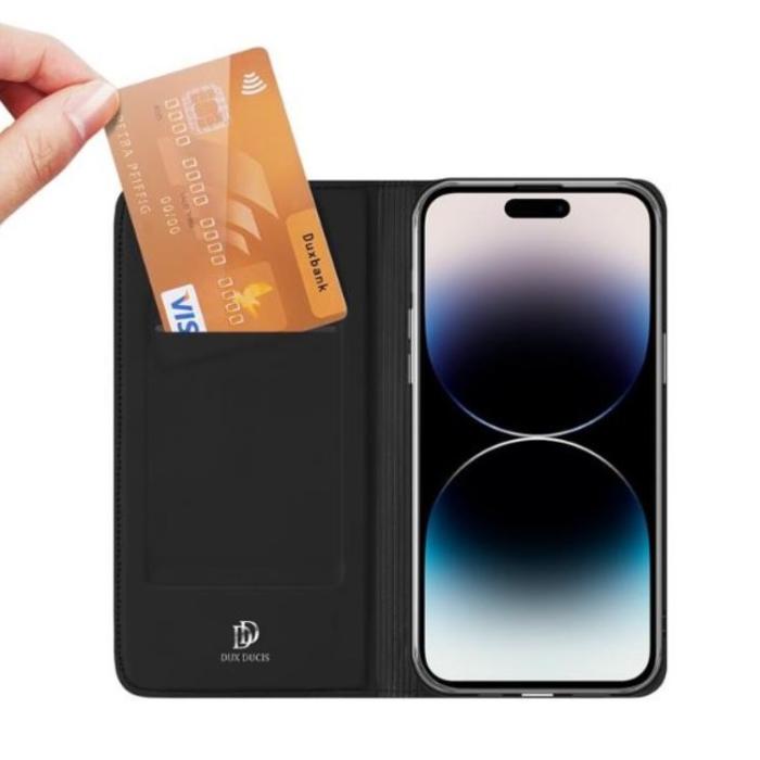 Dux Ducis - Dux Ducis iPhone 15 Pro Max/iPhone 15 Ultra Plånboksfodral Skin Pro - Svart