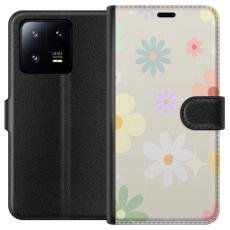 iSecrets - Pl&aring;nboksfodral till Xiaomi 13 Pro med fejdande blommor