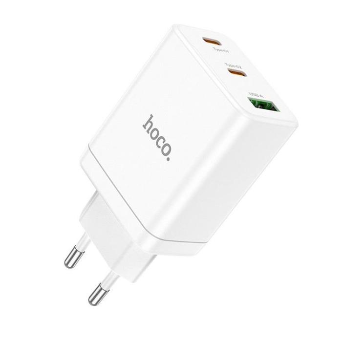 Hoco - Hoco Väggladdare 35W 2xType C + USB A N33 - Vit