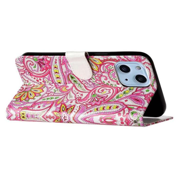 OEM - iPhone 14 Plus Plånboksfodral Folio Flip - Flower