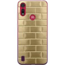 iSecrets - Mobilskal till Motorola Moto E6s (2020) med Gyllene Murstenar