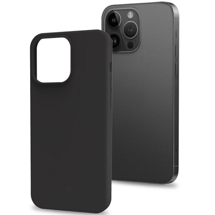 Celly - Celly iPhone 15 Pro Max Mobilskal Cromo Soft Rubber - Svart